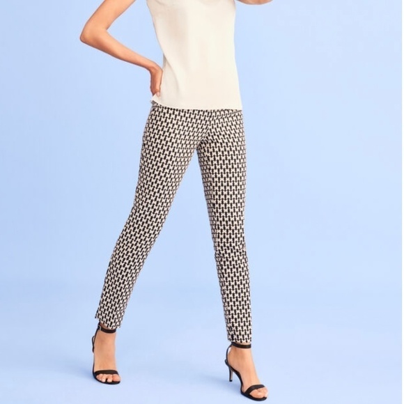 RSVP by Talbots Jacquard Ankle Butterfly Pant - Picture 1 of 5